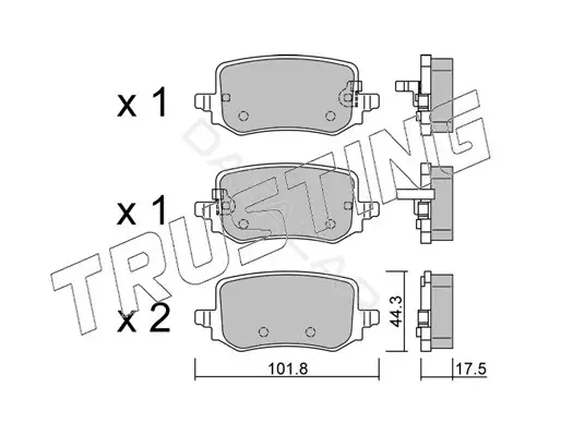 Тормозные колодки TRUSTING 1301.0