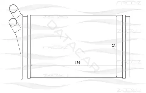 Радиатор печки FREE-Z KW0244