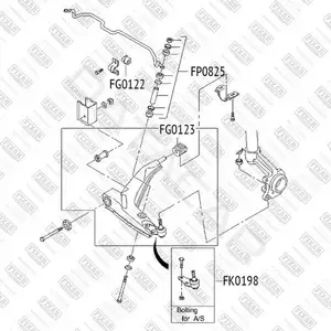 Сайлентблок рычага FIXAR FG0123