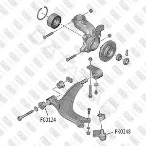Сайлентблок рычага FIXAR FG0124