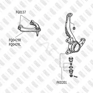 Сайлентблок рычага FIXAR FG0137