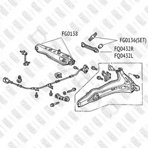 Сайлентблок рычага FIXAR FG0138