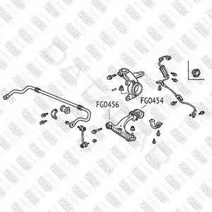 Сайлентблок рычага FIXAR FG0454