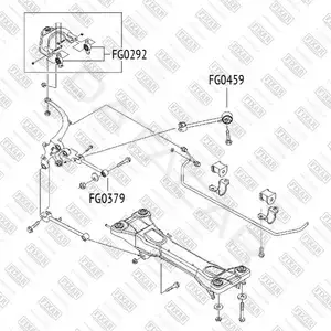 Сайлентблок рычага FIXAR FG0459