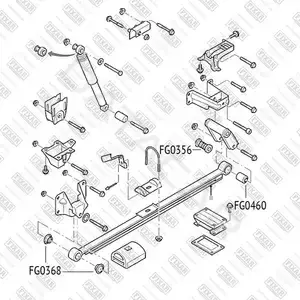 Сайлентблок рычага FIXAR FG0460