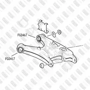 Сайлентблок рычага FIXAR FG0467