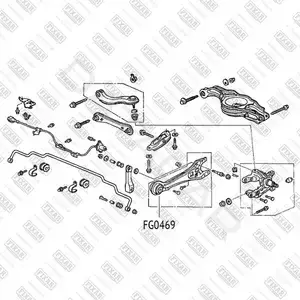 Сайлентблок рычага FIXAR FG0469
