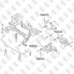 Сайлентблок рычага FIXAR FG0479