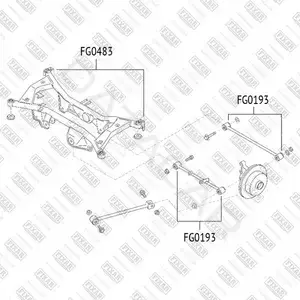 Сайлентблок балки / подрамника FIXAR FG0483