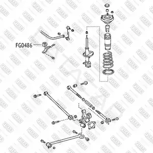 Втулки стабилизатора FIXAR FG0486