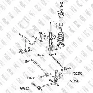 Сайлентблок рычага FIXAR FG0496