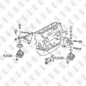 Подушка двигателя (Опора) FIXAR FL0100