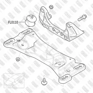 Подушка КПП FIXAR FL0110