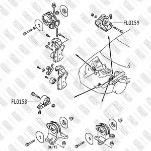 Подушка двигателя (Опора) FIXAR FL0159