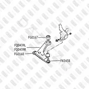 Сайлентблок рычага FIXAR FQ0439L