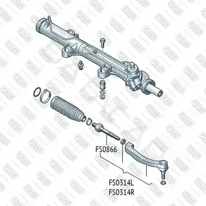 Рулевая тяга FIXAR FS0314R