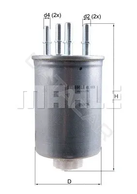 Топливный фильтр KNECHT/MAHLE KL1026