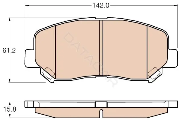 Тормозные колодки TRW GDB3562