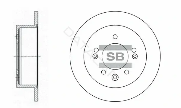 Тормозные диски Hi-Q SD1020