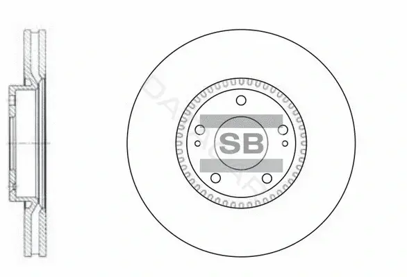Тормозные диски Hi-Q SD1069