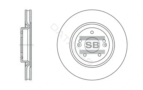 Тормозные диски Hi-Q SD1070