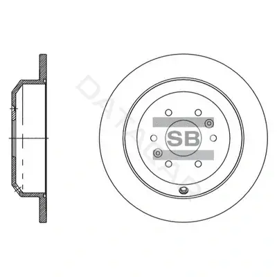 Тормозные диски Hi-Q SD2066