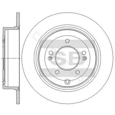 Тормозные диски Hi-Q SD2075