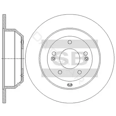 Тормозные диски Hi-Q SD2076