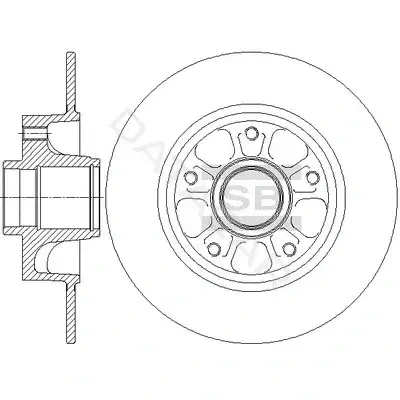 Тормозные диски Hi-Q SD3070