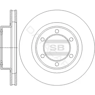 Тормозные диски Hi-Q SD4044