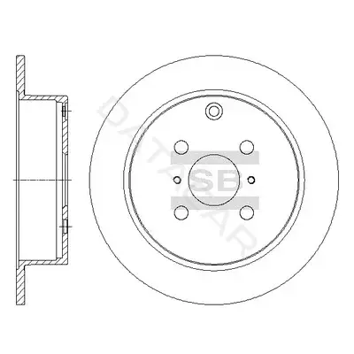 Тормозные диски Hi-Q SD4073