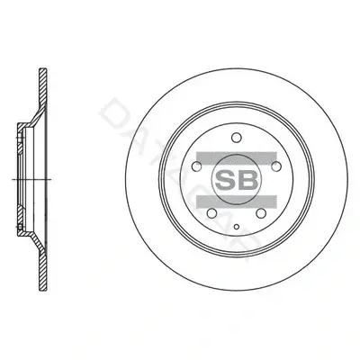 Тормозные диски Hi-Q SD4425