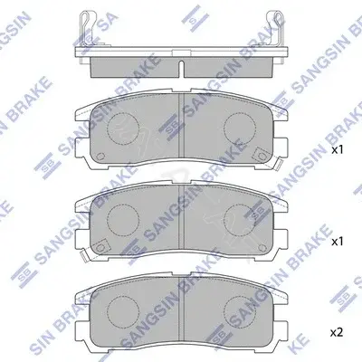 Тормозные колодки Hi-Q SP1046-R