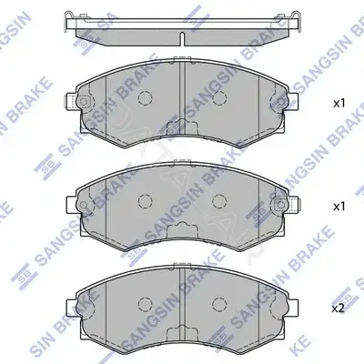 Тормозные колодки Hi-Q SP1054-F
