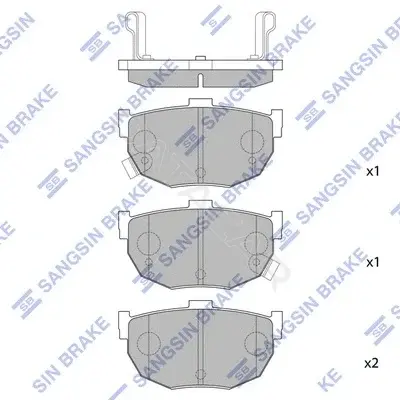 Тормозные колодки Hi-Q SP1062