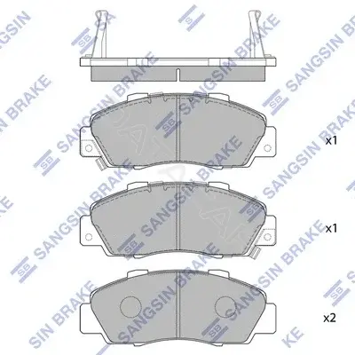 Тормозные колодки Hi-Q SP1076-F