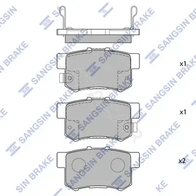 Тормозные колодки Hi-Q SP1076-R