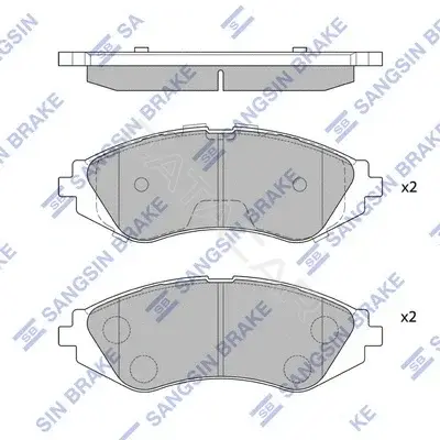 Тормозные колодки Hi-Q SP1077