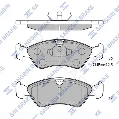Тормозные колодки Hi-Q SP1078