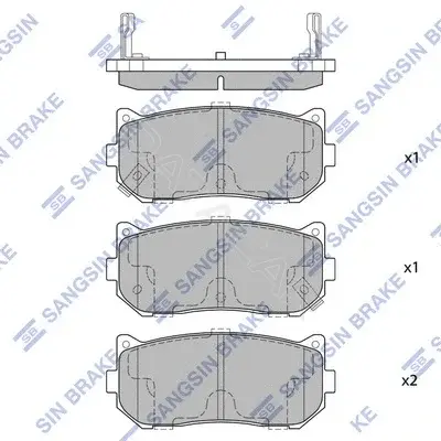 Тормозные колодки Hi-Q SP1079-R