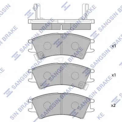 Тормозные колодки Hi-Q SP1096
