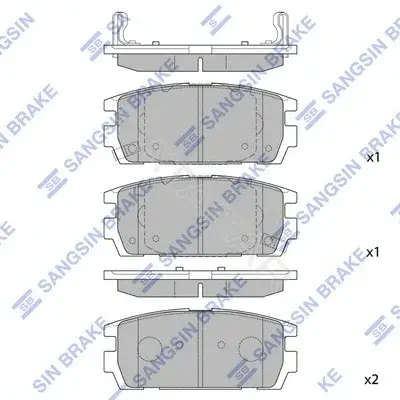 Тормозные колодки Hi-Q SP1098