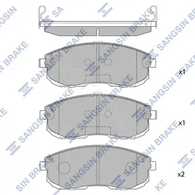 Тормозные колодки Hi-Q SP1107-F