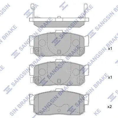 Тормозные колодки Hi-Q SP1107-R