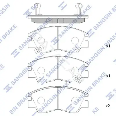 Тормозные колодки Hi-Q SP1135