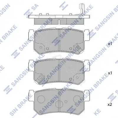 Тормозные колодки Hi-Q SP1151