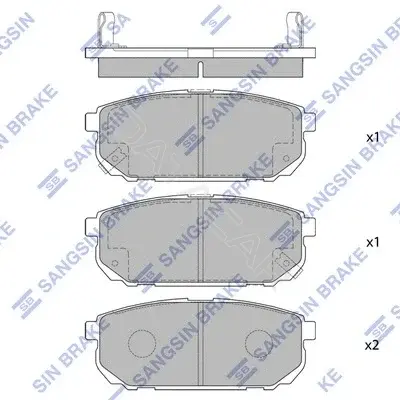 Тормозные колодки Hi-Q SP1154