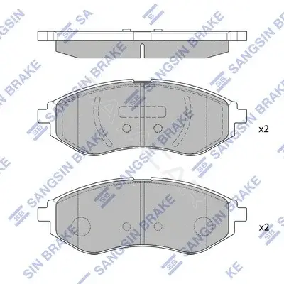 Тормозные колодки Hi-Q SP1158