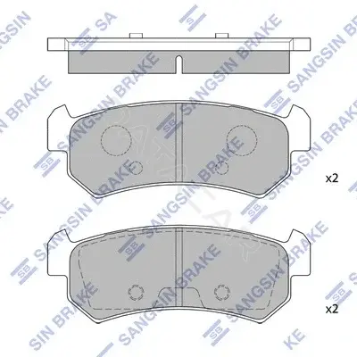 Тормозные колодки Hi-Q SP1160