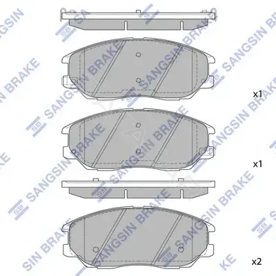 Тормозные колодки Hi-Q SP1161